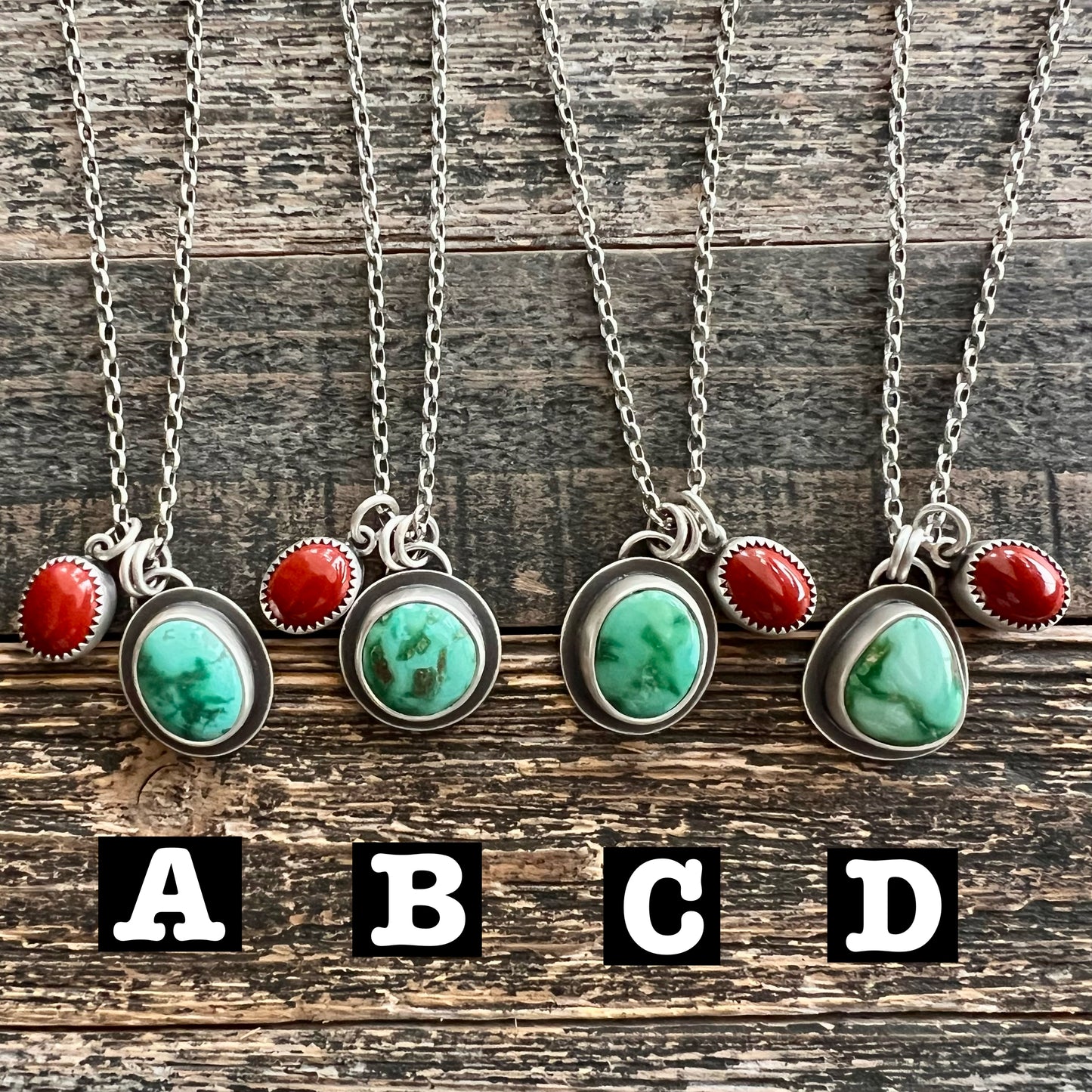 Emerald Valley turquoise and red jasper necklace