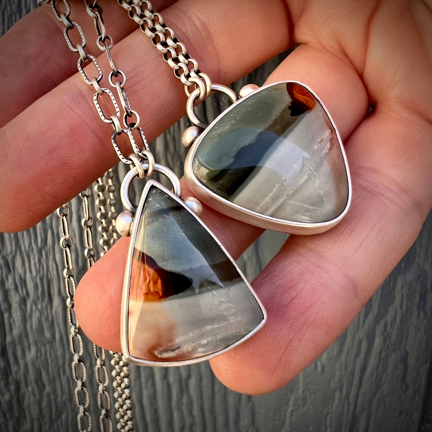 Polychrome jasper necklace