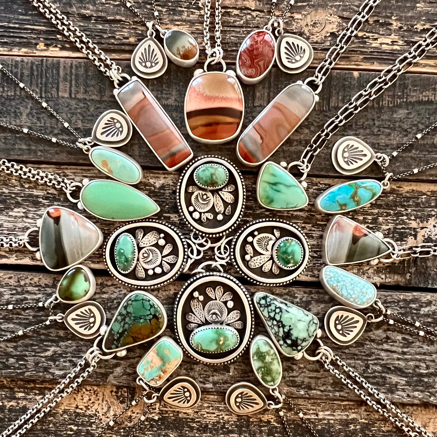 Polychrome jasper necklace