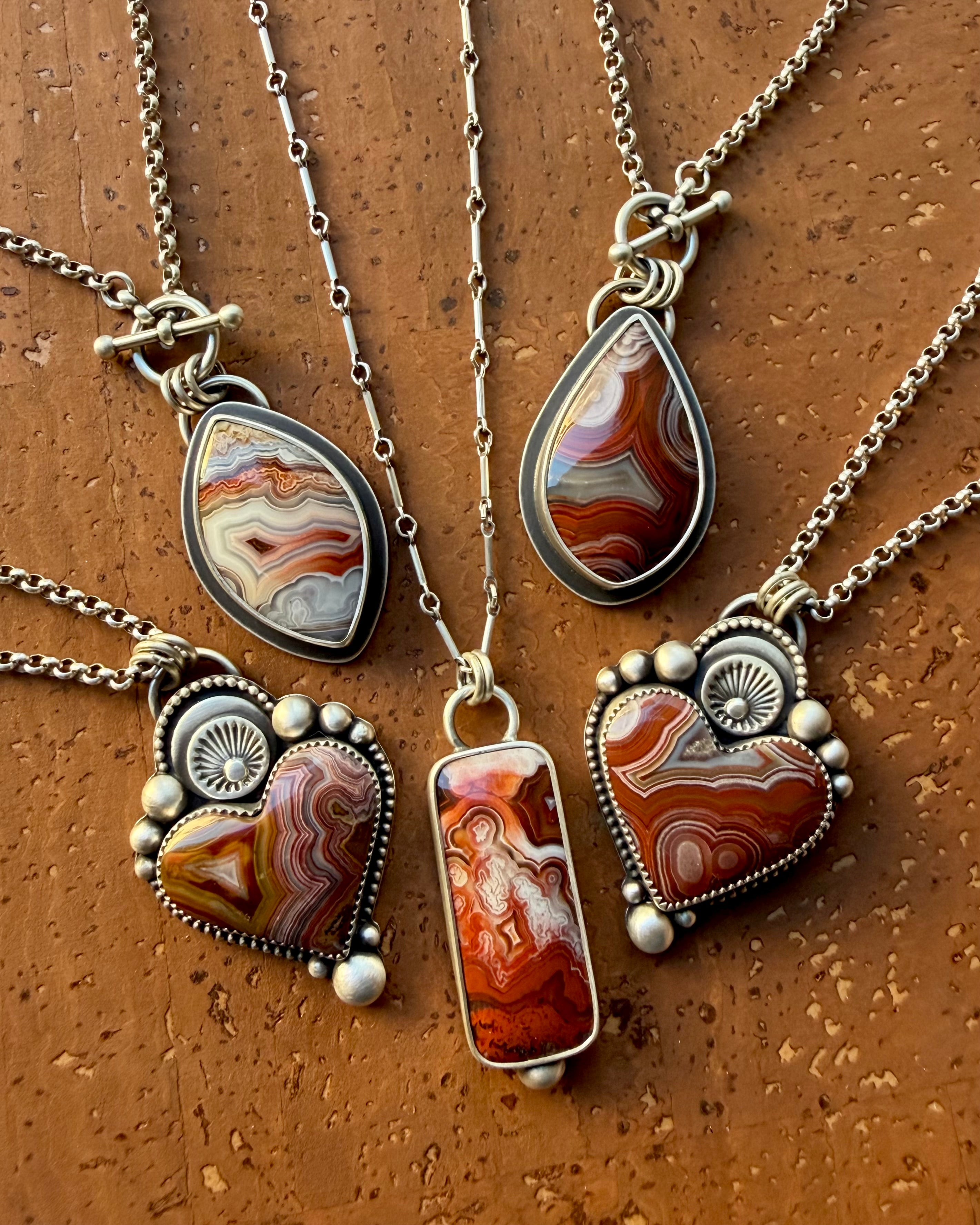 Laguna Lace Agate Sterling Silver Toggle Clasp Necklace – The