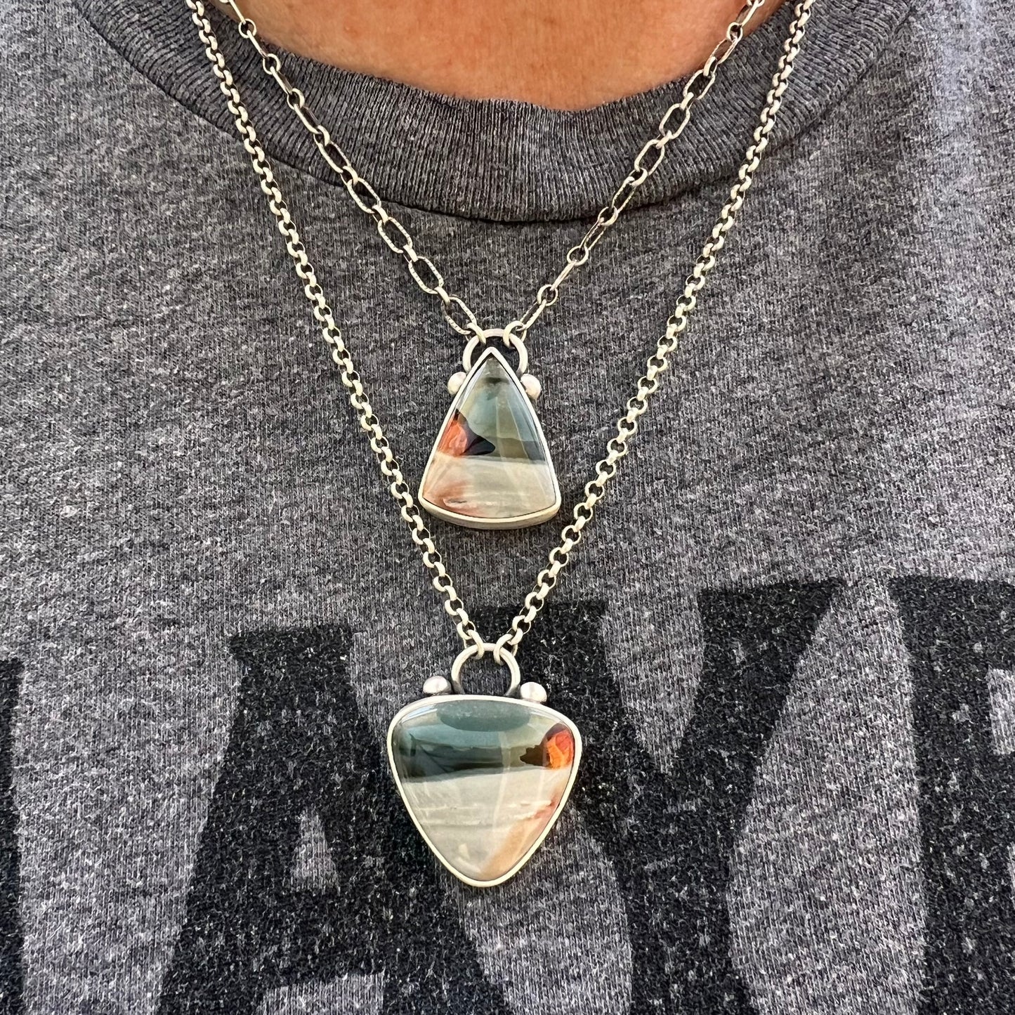 Polychrome jasper necklace