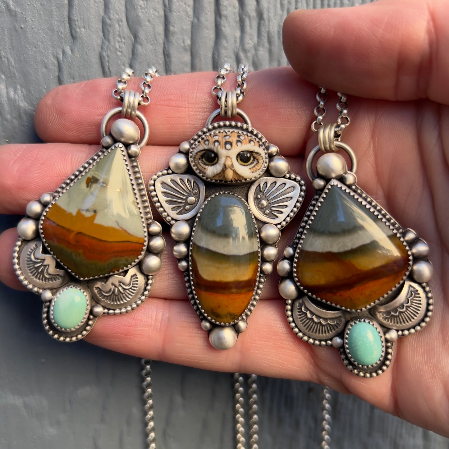 Rocky Butte Jasper & Sleeping Beauty Turquoise Handcrafted Necklace